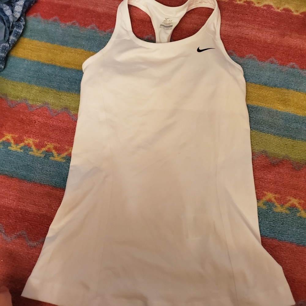 Nike white active top